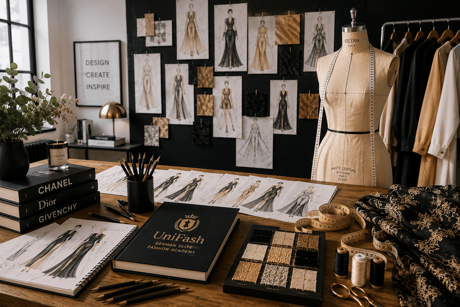 Fashion Design Training compared with vocational training, tailoring studies and further education