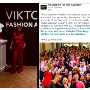 UniFash News Viktor & Rolf Masterclass