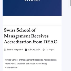 UniFash News Swiss School of Management and DEAC